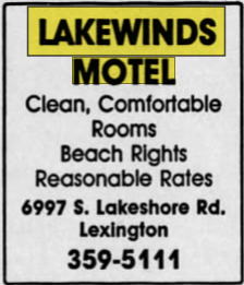 Lakewinds Motel - 1994 Ad